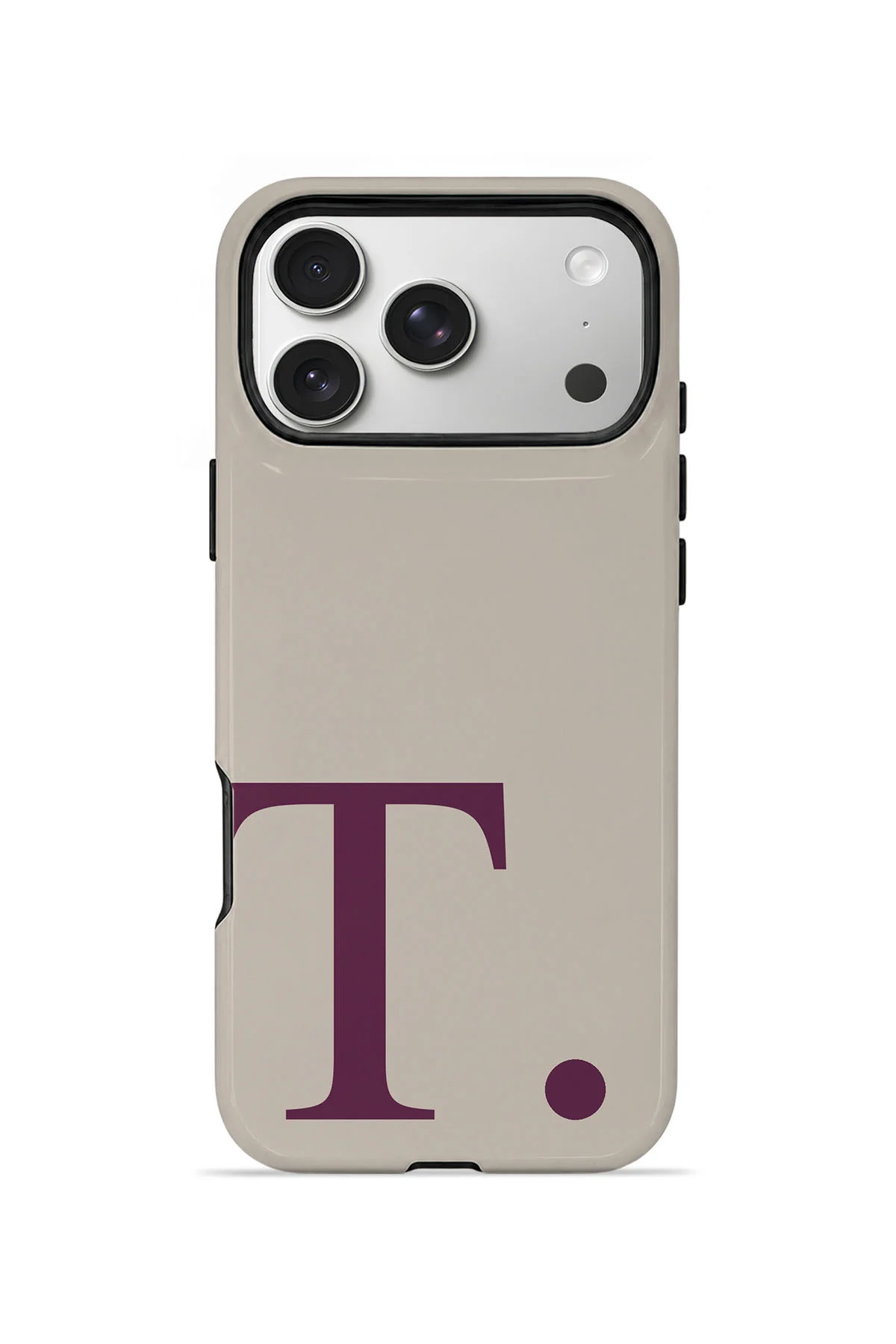 iPhone 18 Pro Max Vorian Çift Katmanlı Korumalı Kılıf Greige Wine T