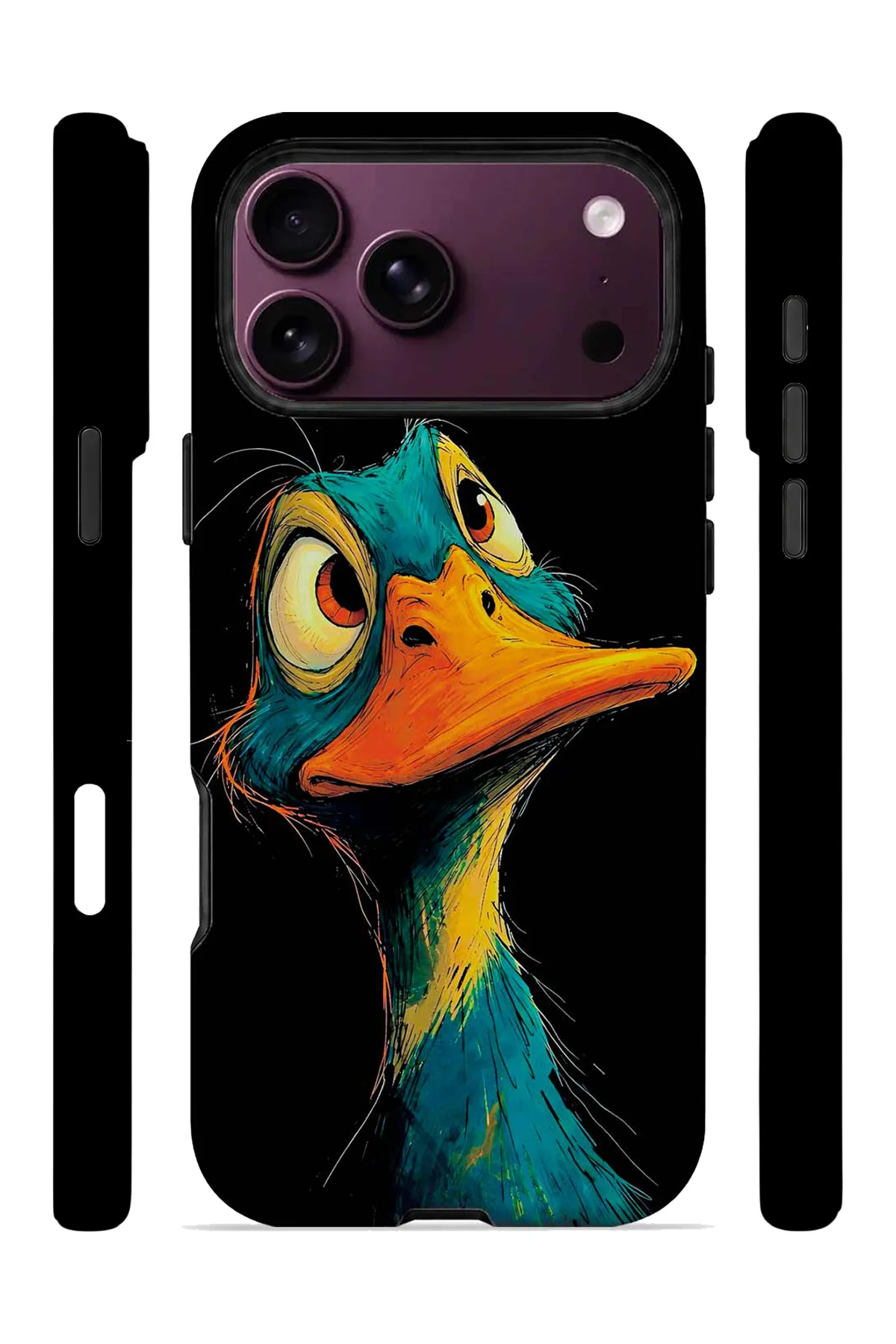 iPhone 18 Pro Vorian Çift Katmanlı Neon Ördekli Kılıf iPhone 18 Pro Vorian Çift Katmanlı Neon Ördekli Kılıf - Görsel 3