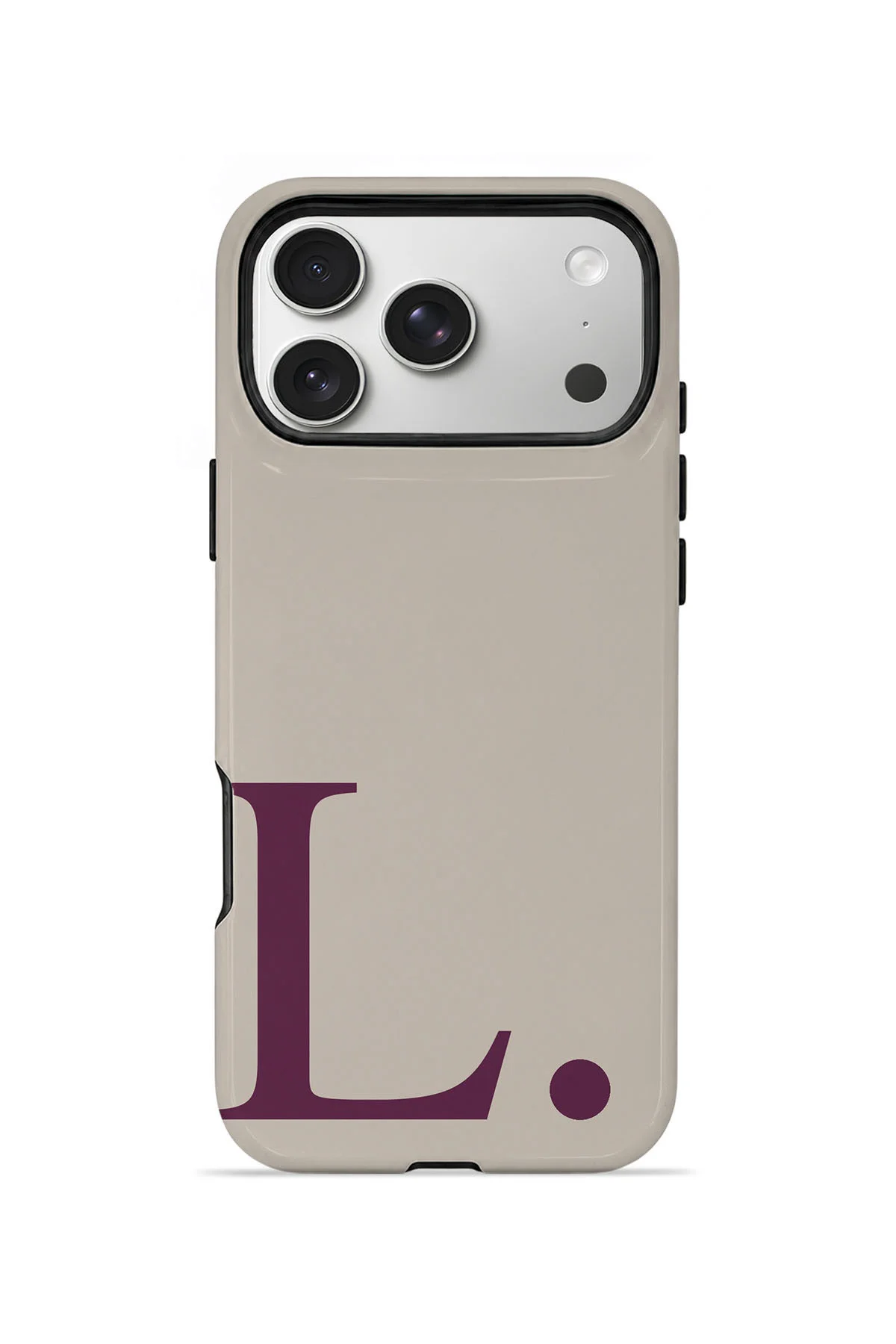 iPhone 18 Pro Vorian Çift Katmanlı Korumalı Kılıf Greige Wine L