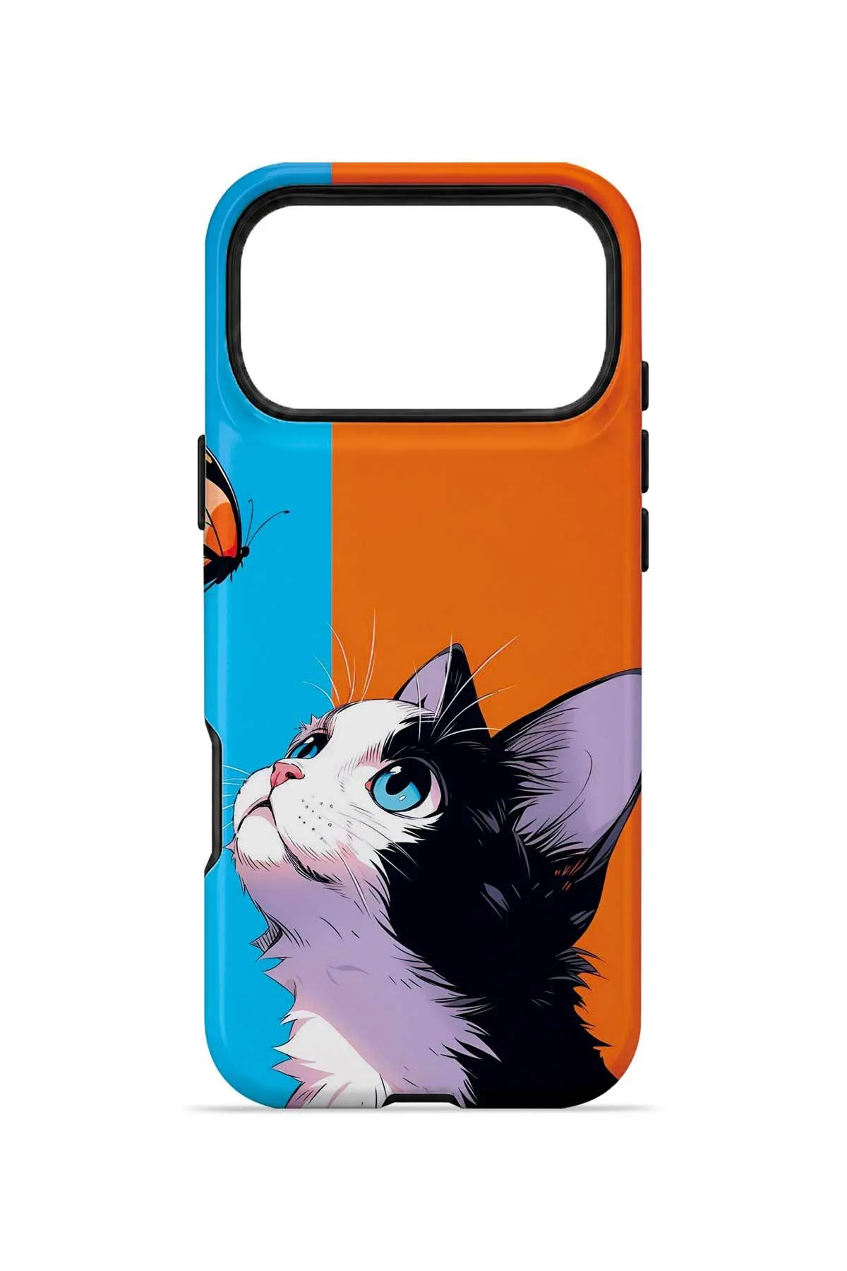 iPhone 18 Pro Vorian Çift Katmanlı Kelebekli Kılıf - Görsel 4