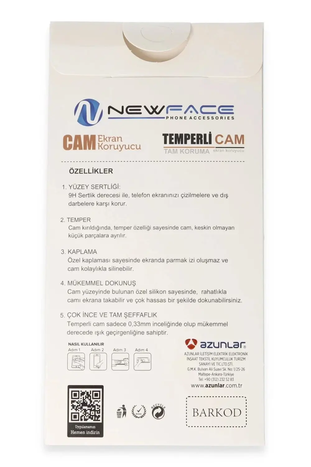 iPhone 6 3D Antistatik Hayalet Cam Ekran Koruyucu - Beyaz-(5796)