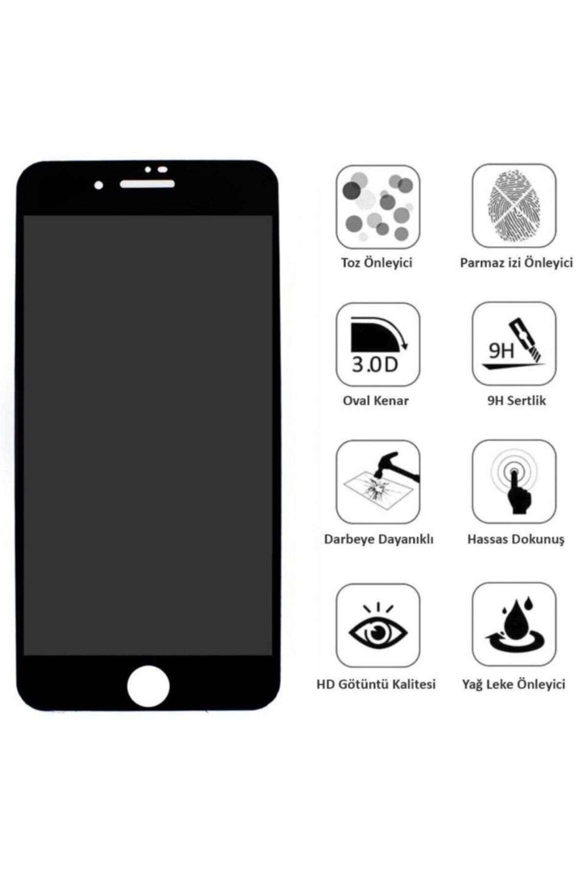 Iphone 6 - 6s 6d Kavisli Temperli Hayelet Ekran Koruyucu (Renk - 