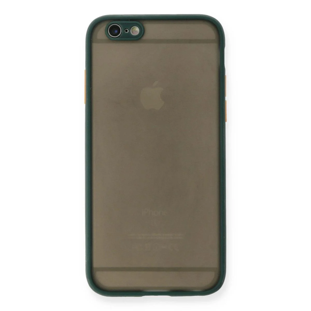 iPhone 6 ile Uyumlu Montreal Silikon Kılıf - Yeşil, Kamera Korumalı, Darbe Emici