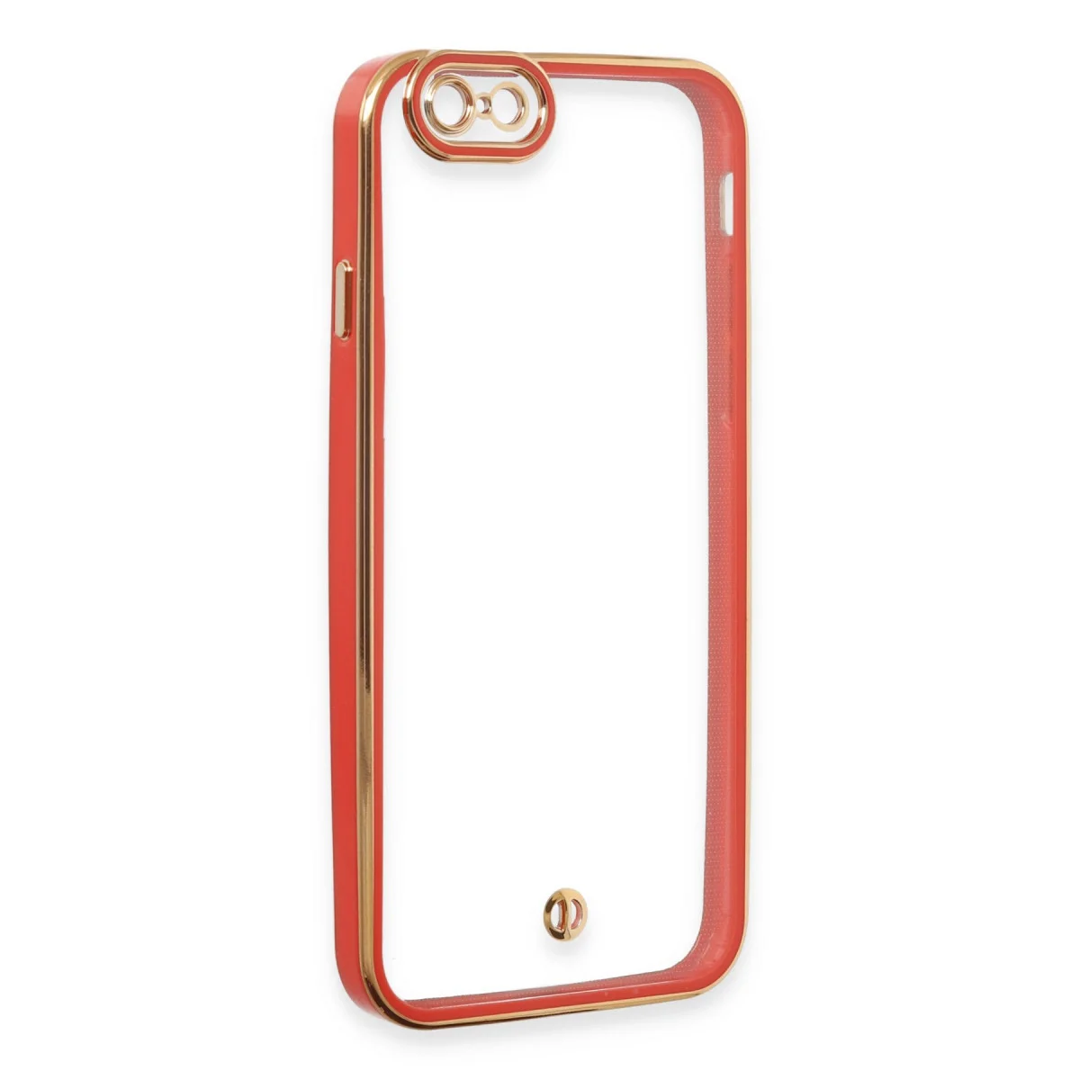 iPhone 6 Kılıf Liva Lens Silikon - Kırmızı Şık ve Koruyucu Kılıf
