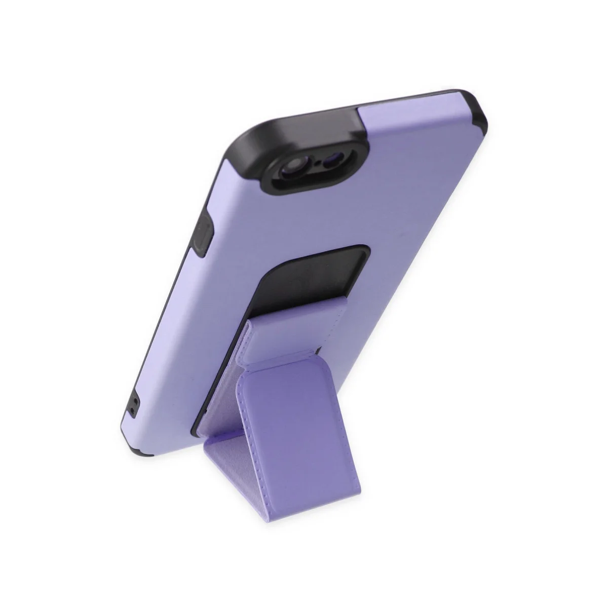 iPhone 6 Mega Standlı Silikon Kılıf - Lila