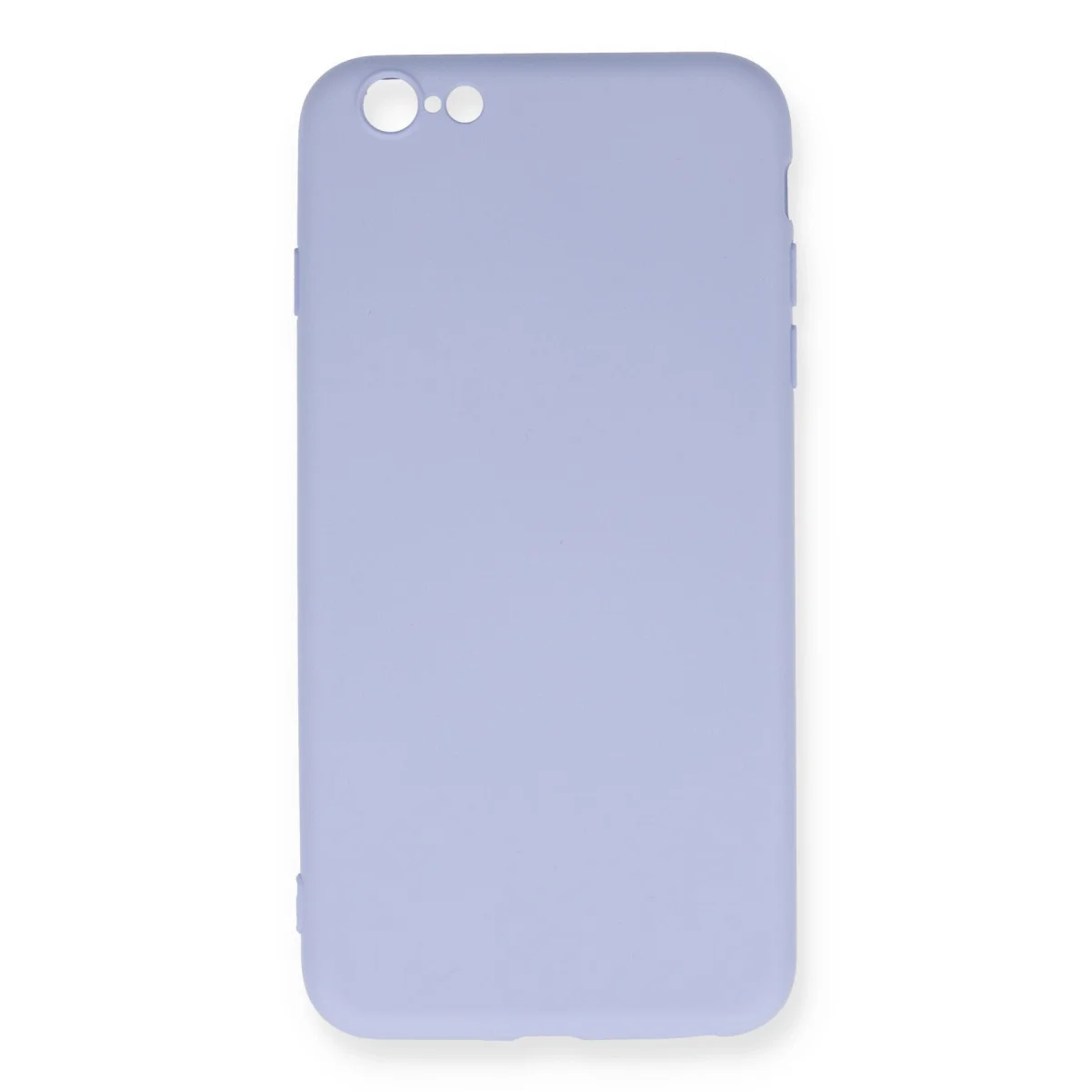 iPhone 6 Plus Nano İçi Kadife Silikon Kılıf - Lila (Yerli Üretim)