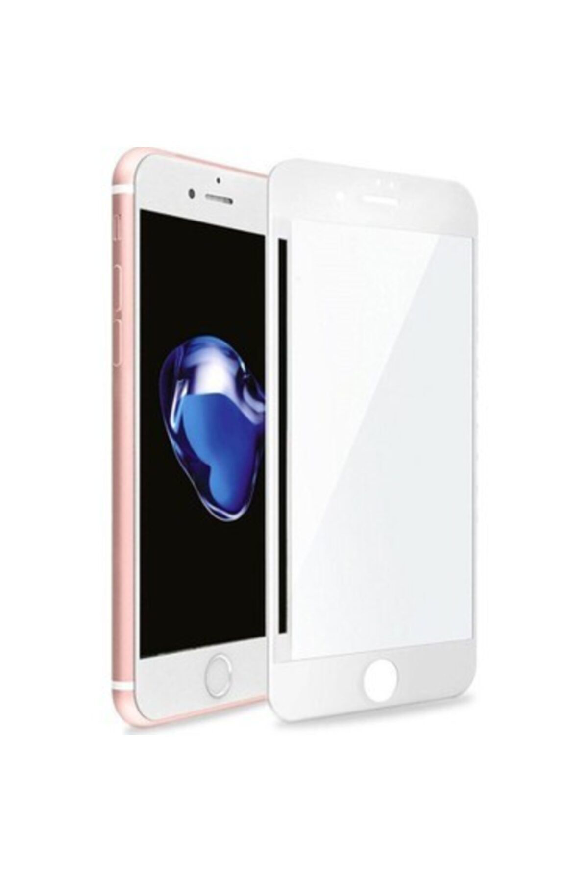 Iphone 6plus Full Ekran Beyaz Seramik Kırılmaz Cam Ekran Koruyucu