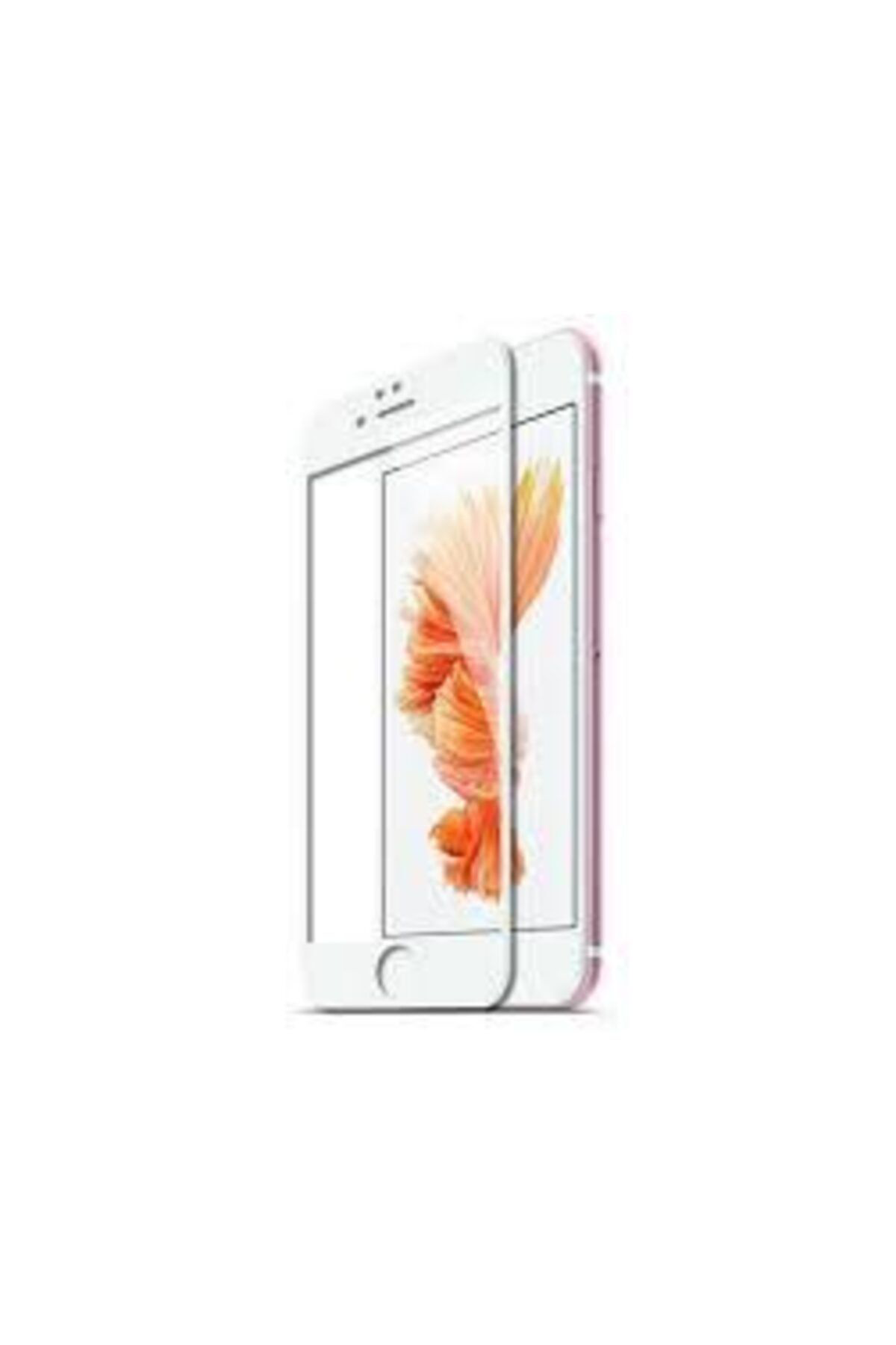 Iphone 6plus Full Ekran Beyaz Seramik Kırılmaz Cam Ekran Koruyucu