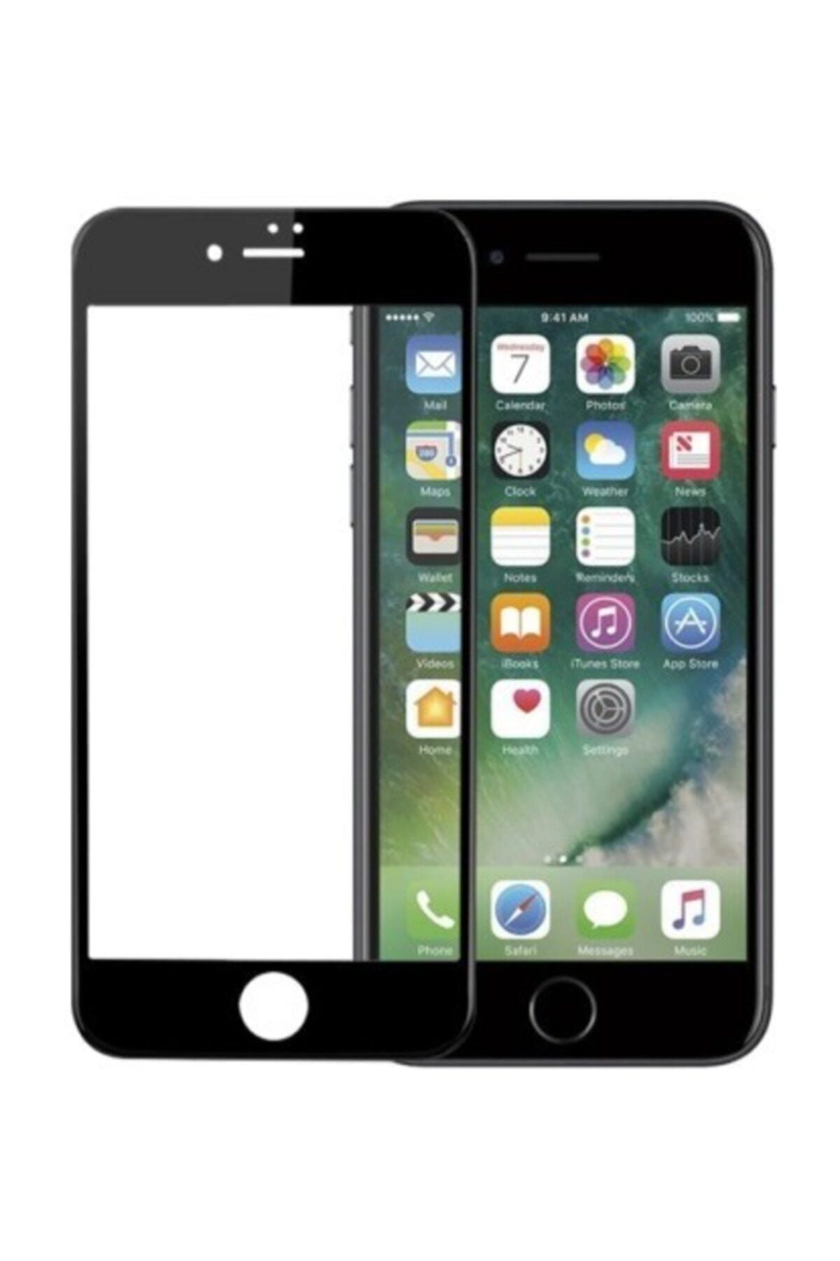Iphone 6s Plus Tam Kaplayan Kırılmaz Cam 9d Siyah