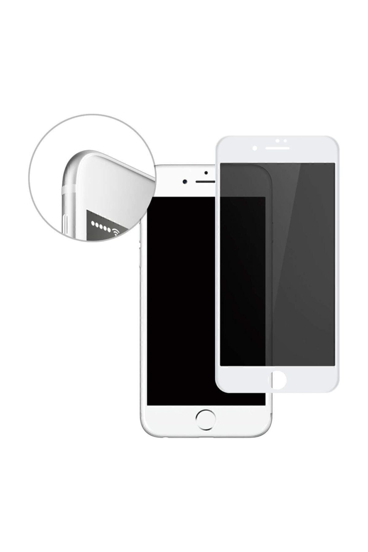 Iphone 6s Plus Hayalet Cam Tam Kaplayan Kırılmaz Cam Beyaz