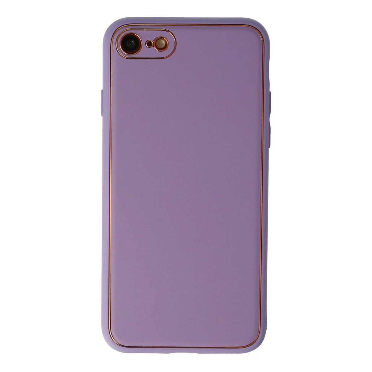 iPhone 7 Coco Deri Silikon Kılıf - Lila