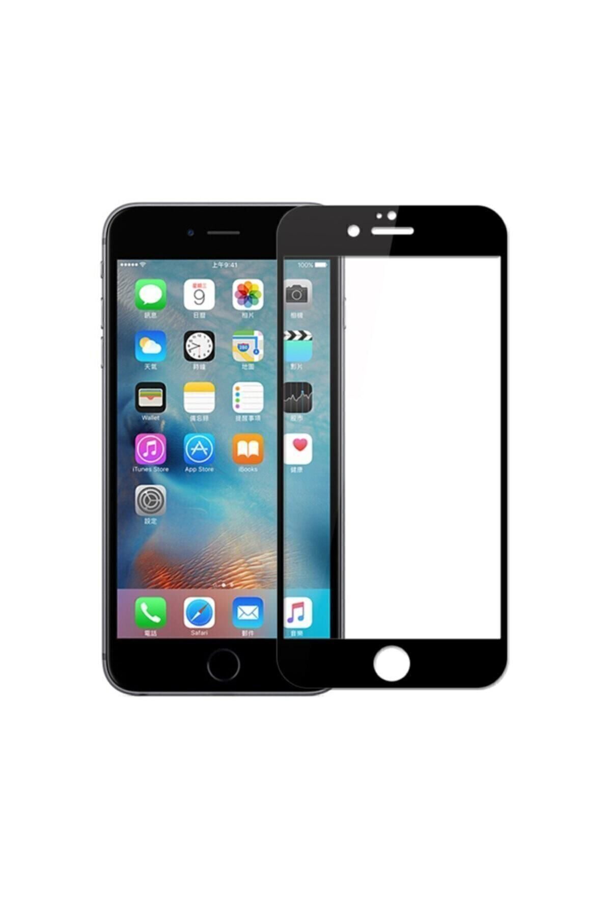 Iphone 7 Ekran Koruyucu Tam Kapatan Kırılmaz Cam Siyah