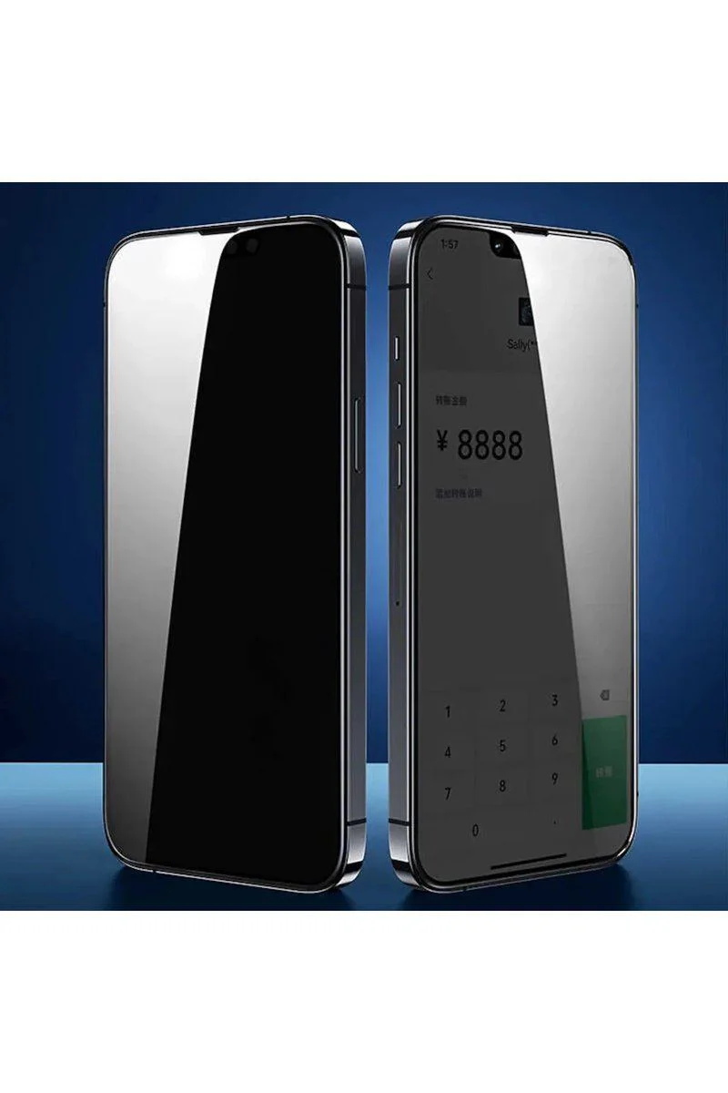 iPhone 7 ile Uyumlu Hayalet Ekran Koruyucu Cam - Seramik Kırılmaz Privacy Ekran Koruyucu Film