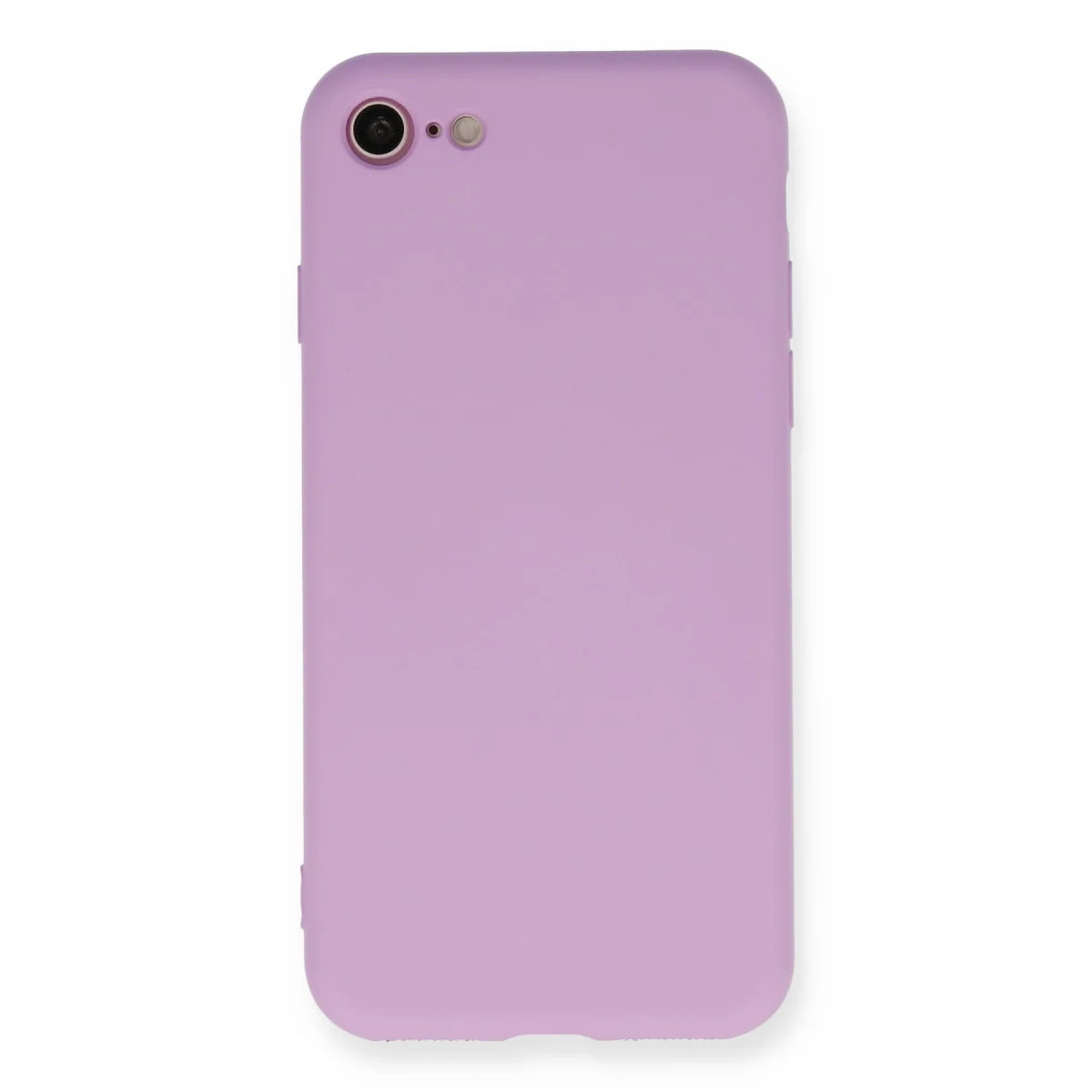 iPhone 7 Nano İçi Kadife Silikon Kılıf - Lila (Yerli Üretim, Su Geçirmez)