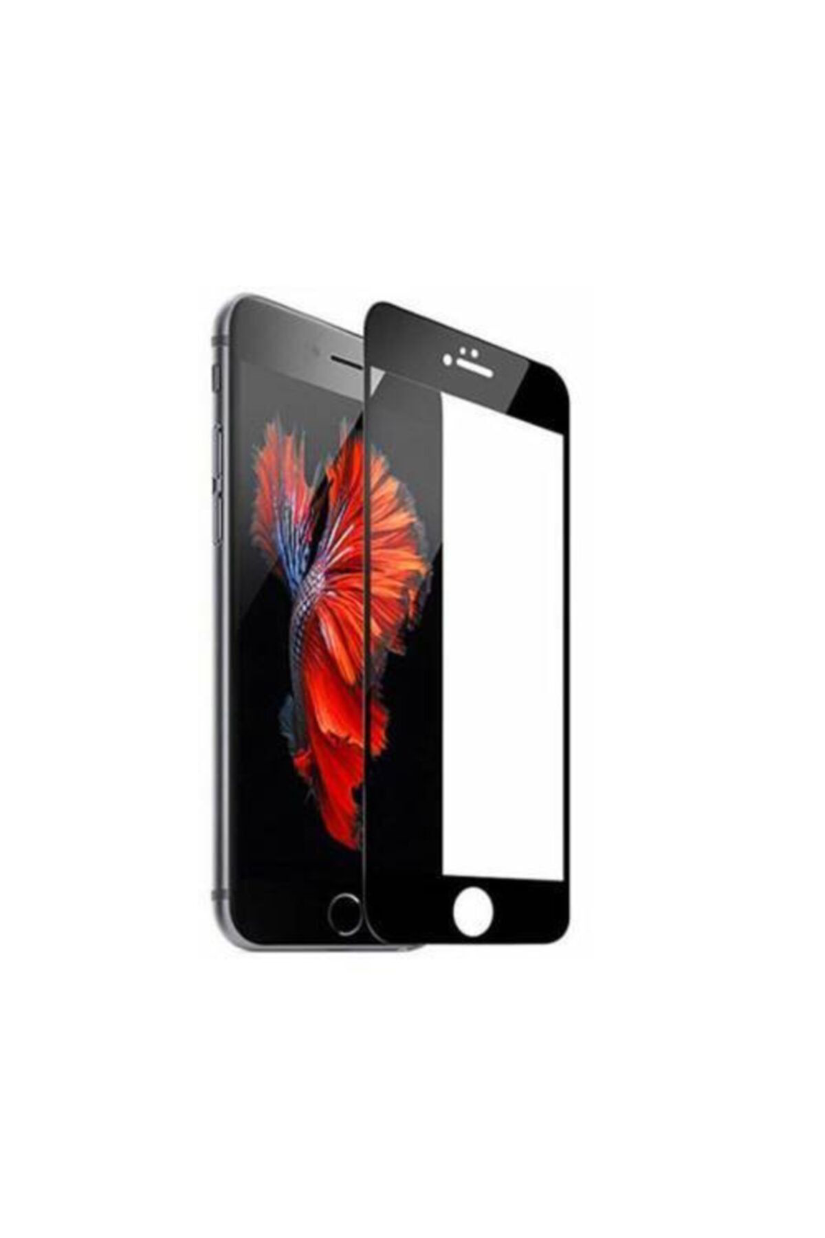 Iphone 7 Plus - 8 Plus Siyah 9d Ekran Koruyucu Kırılmaz Cam Tam K