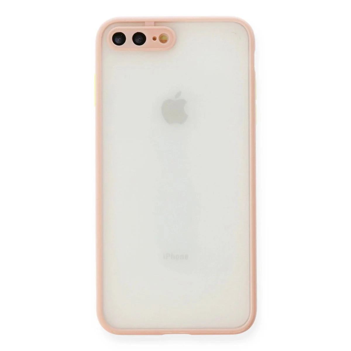 iPhone 7 Plus ile Uyumlu Montreal Silikon Kılıf - Pembe Mat Transparan Koruma iPhone 7 Plus ile Uyumlu Montreal Silikon Kılıf - Pembe Mat Transparan Koruma