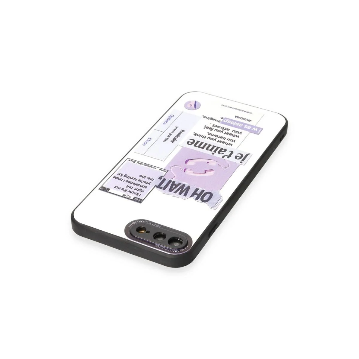 iPhone 7 Plus ile Uyumlu Mirror Desenli Kılıf - Parlak Arka Kapak iPhone 7 Plus ile Uyumlu Mirror Desenli Kılıf - Parlak Arka Kapak