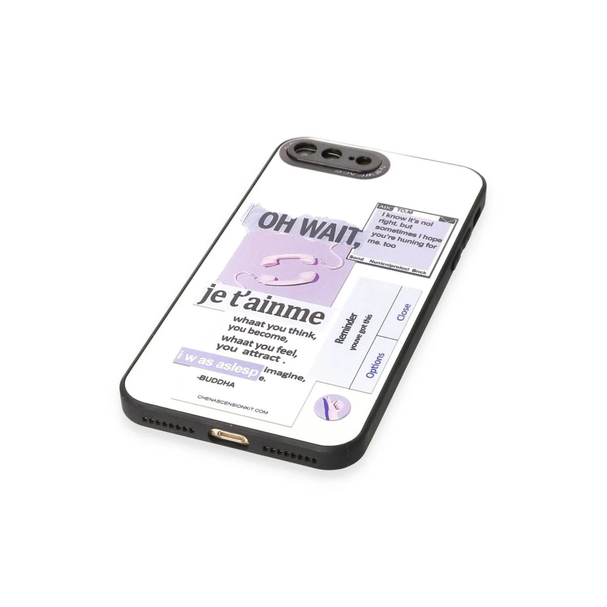iPhone 7 Plus ile Uyumlu Mirror Desenli Kılıf - Parlak Arka Kapak iPhone 7 Plus ile Uyumlu Mirror Desenli Kılıf - Parlak Arka Kapak