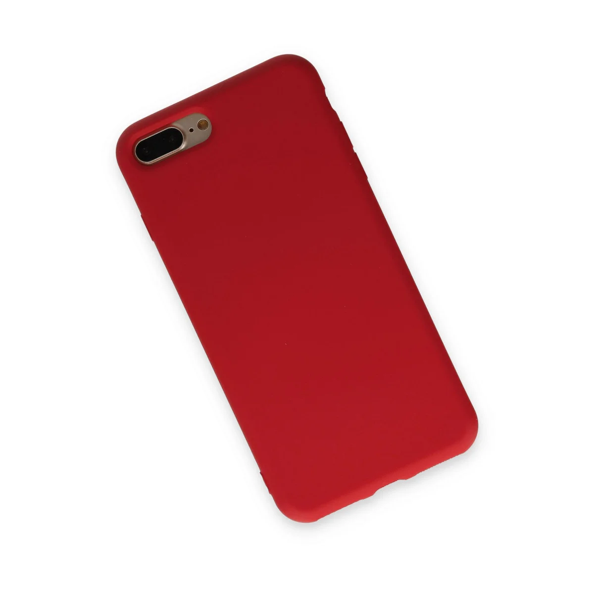 iPhone 7 Plus Kadife Nano Silikon Kılıf - Kırmızı