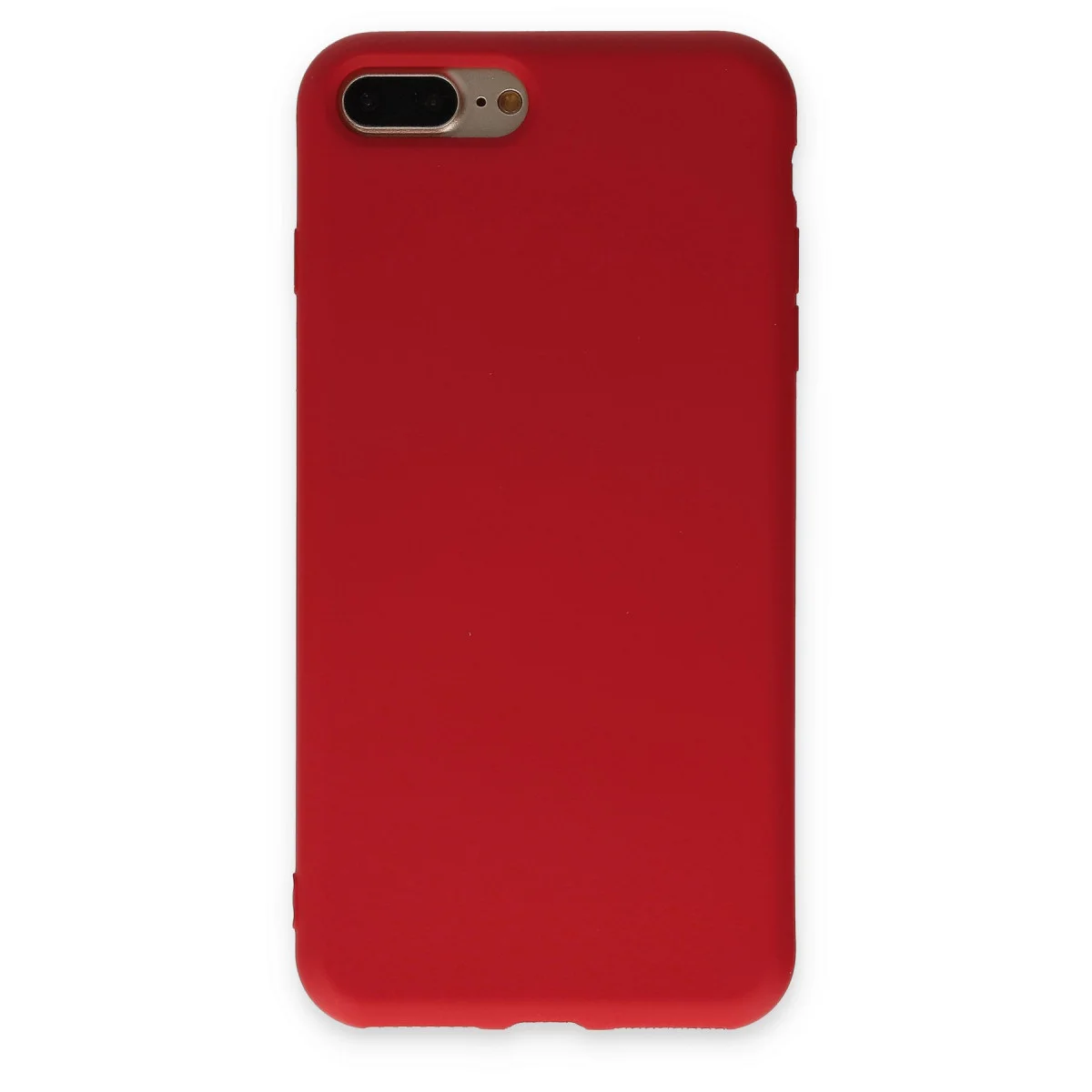 iPhone 7 Plus Kadife Nano Silikon Kılıf - Kırmızı