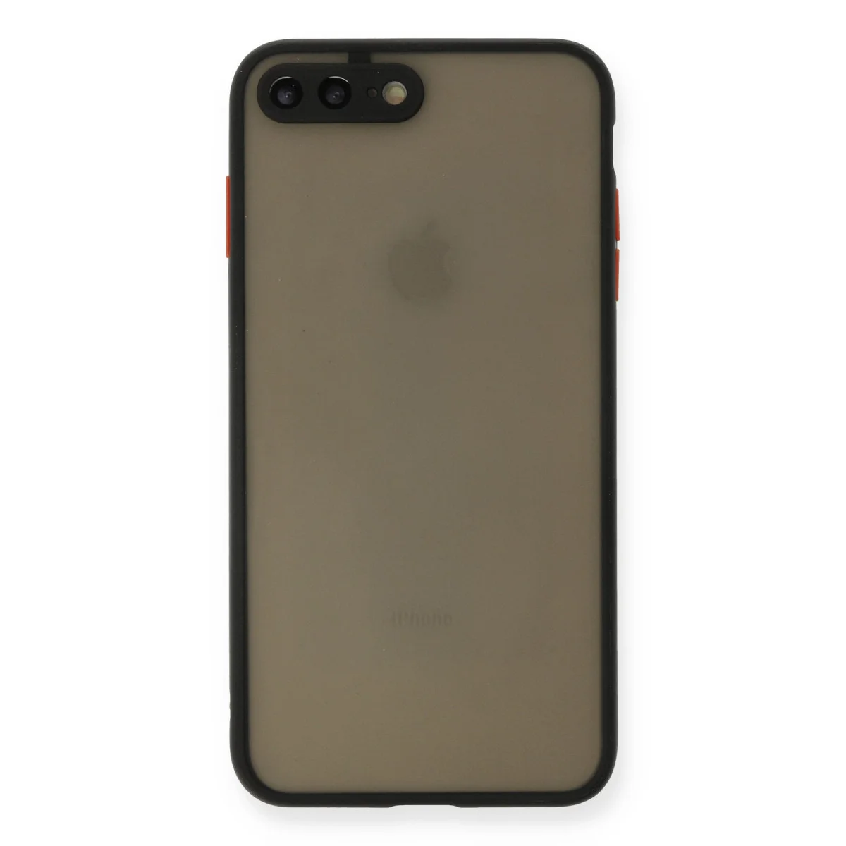 iPhone 7 Plus Montreal Silikon Kılıf - Siyah, Kamera Korumalı ve Darbe Emici