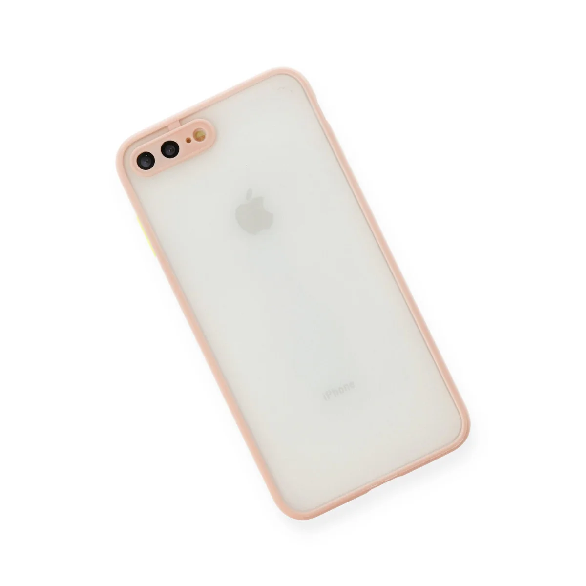 iPhone 7 Plus Montreal Silikon Kılıf - Pembe Kamera Korumalı, Darbe Emici Kapak