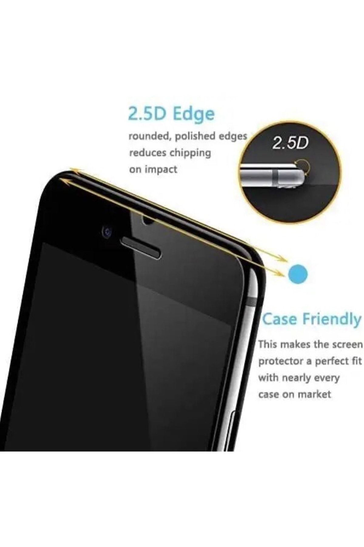 Iphone 8 Beyaz Mat Hayalet Tam Kaplayan Uyumlu Kırılmaz Cam Ekran
