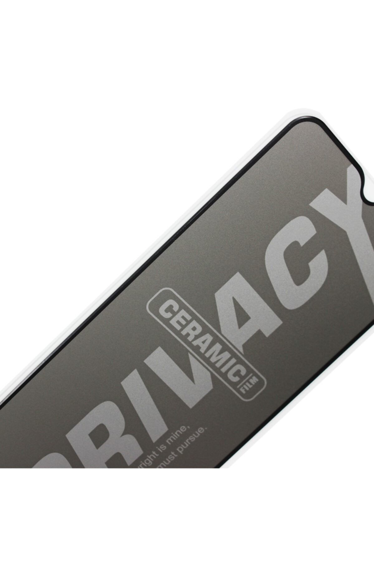 Mcasering İphone 8 Beyaz Gizlilik Filtreli Privacy Mat Seramik Hayalet Ekra