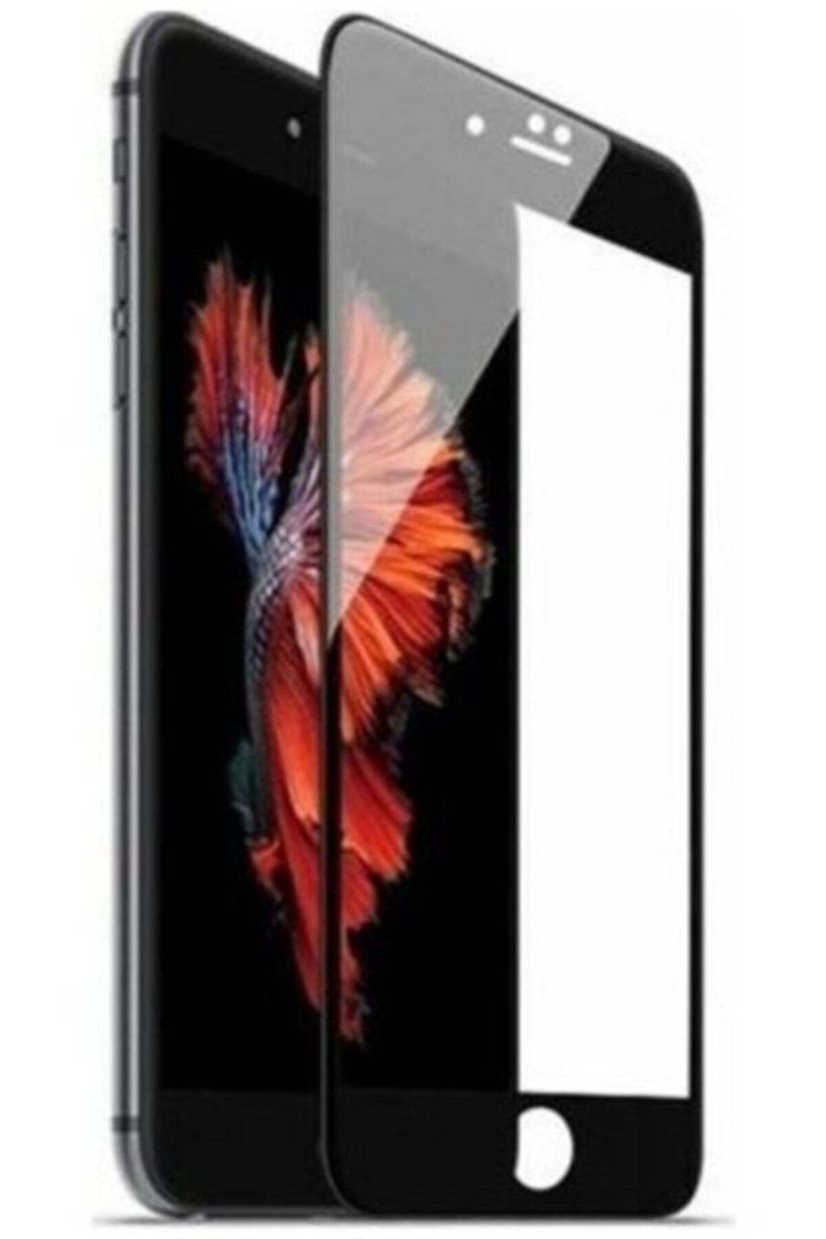 Iphone 8 Full Ekran Siyah Seramik Kırılmaz Cam Ekran Koruyucu Fli