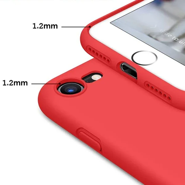 iPhone 8 / iPhone SE 2020 Kadife Yumuşak Silikon Kılıf – Darbeye Dayanıklı Lansman Kapağı
