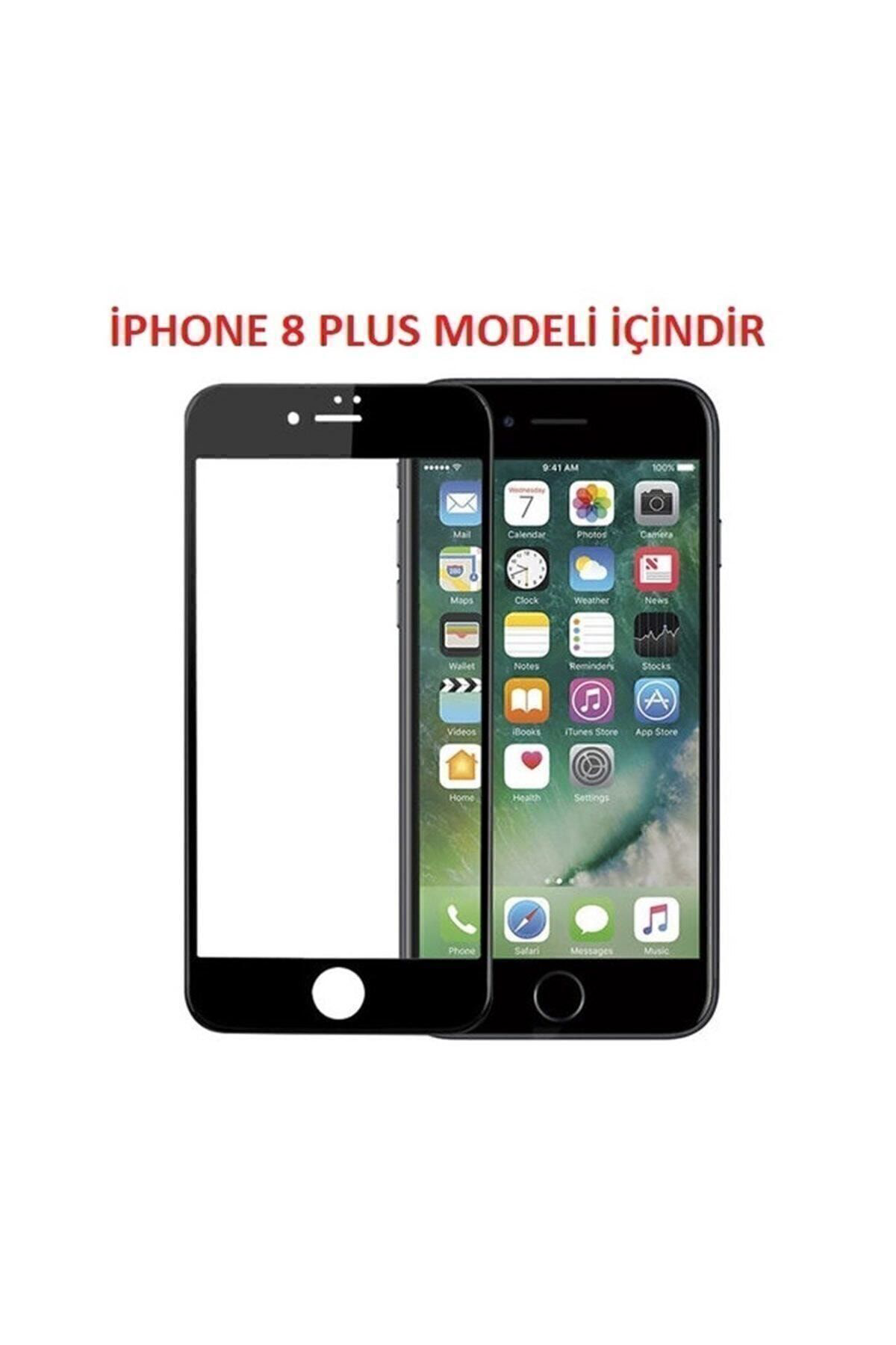 Iphone 8 Plus Kavisli Tam Kaplayan Zengin Çarşım Ekran Koruyucu F
