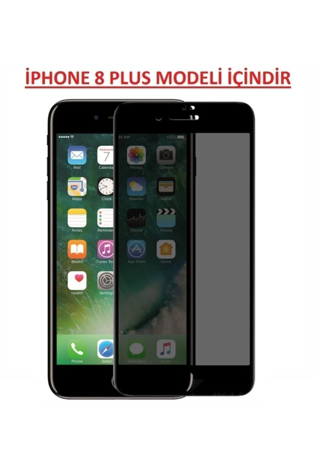 Iphone 8 Plus Kavisli Gizlilik Filtreli Zengin Çarşım Hayalet Ekr
