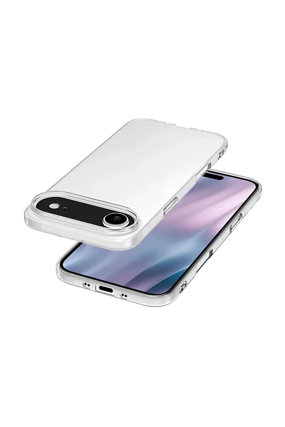 iPhone Air Şeffaf Mika Sararmaz Sert Kılıf