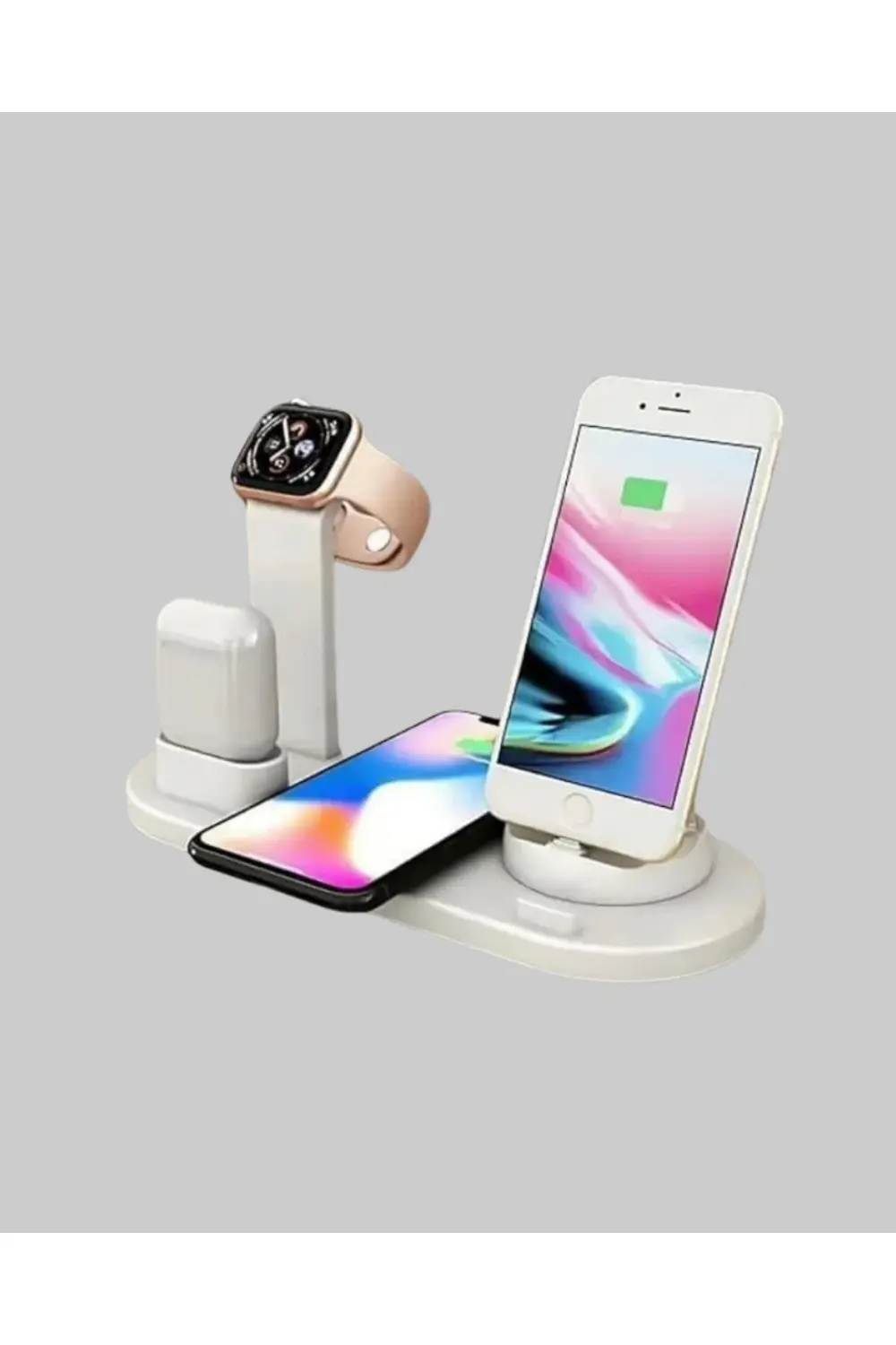 iPhone, AirPods ve Akıllı Saat Uyumlu Çoklu Şarj Cihazı