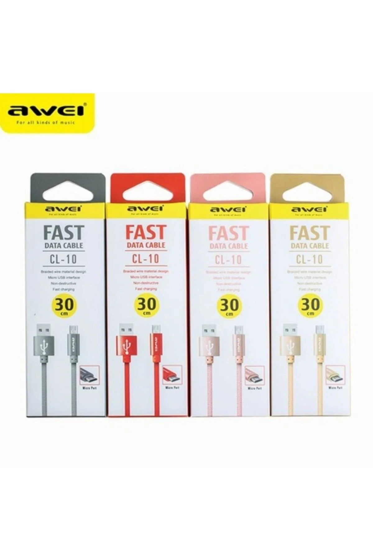 Iphone - Awei Fast Data Kablo Cl-988 30 Cm Kablo Powerbank Fiyatı, Yorumları ve Özellikleri