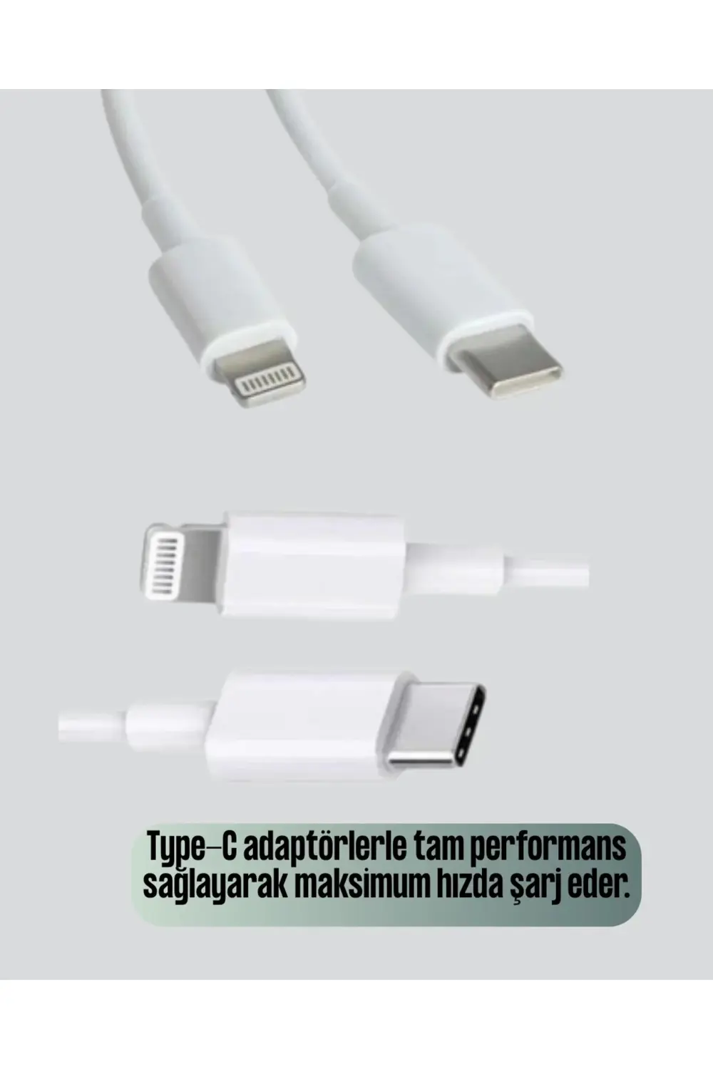 iPhone iPad Airpods Uyumlu 30W Type-C to Lightning Kablo