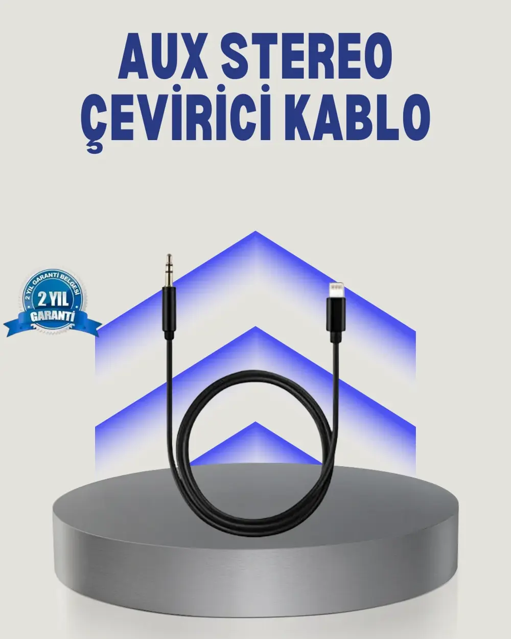 iPhone Lightning 3.5mm Aux Çevirici Kablo JH-023 Stereo Ses Aktar