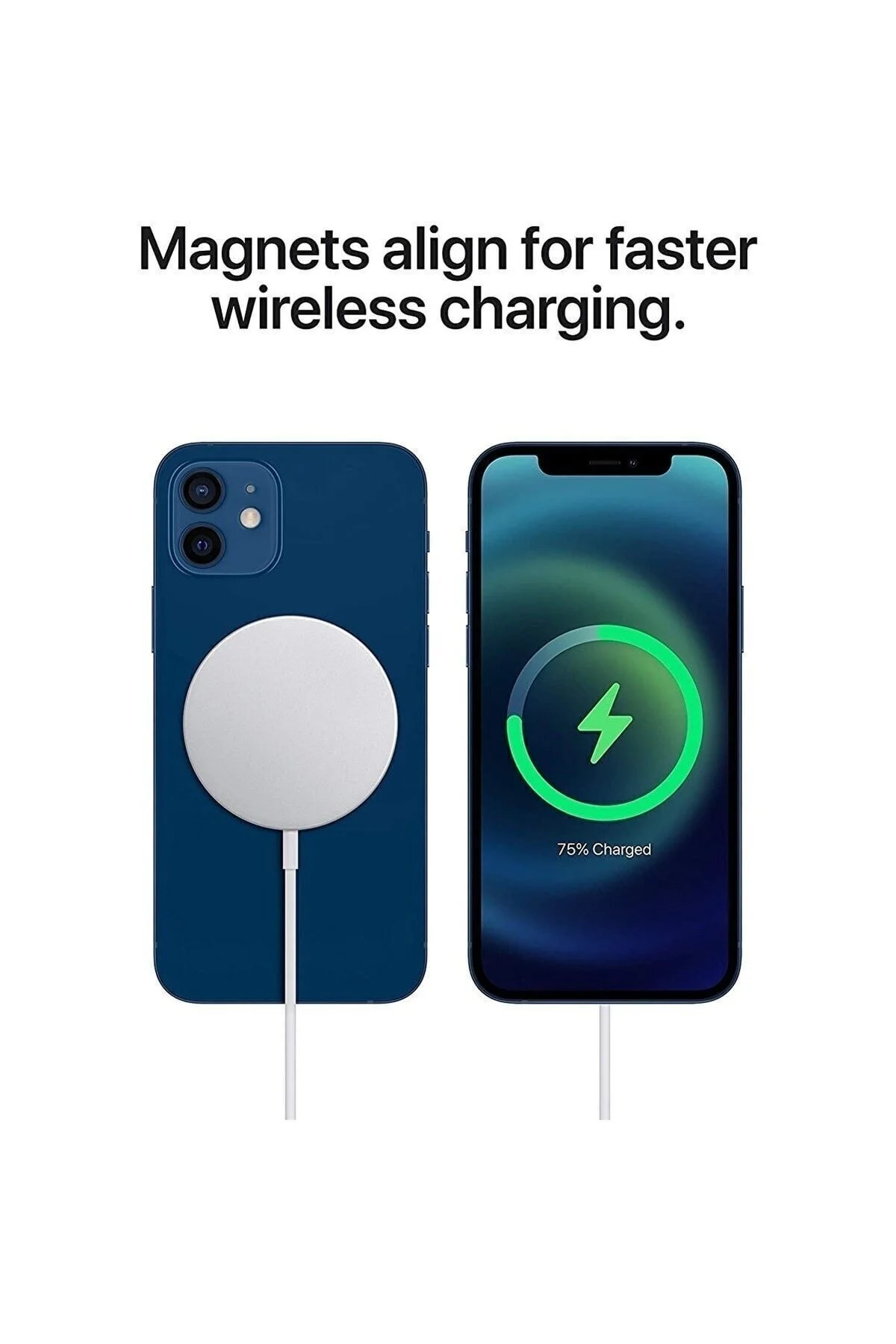 Iphone Magsafe Kablosuz Wireless Şarj Aleti Iphone 11 12 13 14 Pro Max Uyumlu Typce Giriş Aygıt - Görsel 4