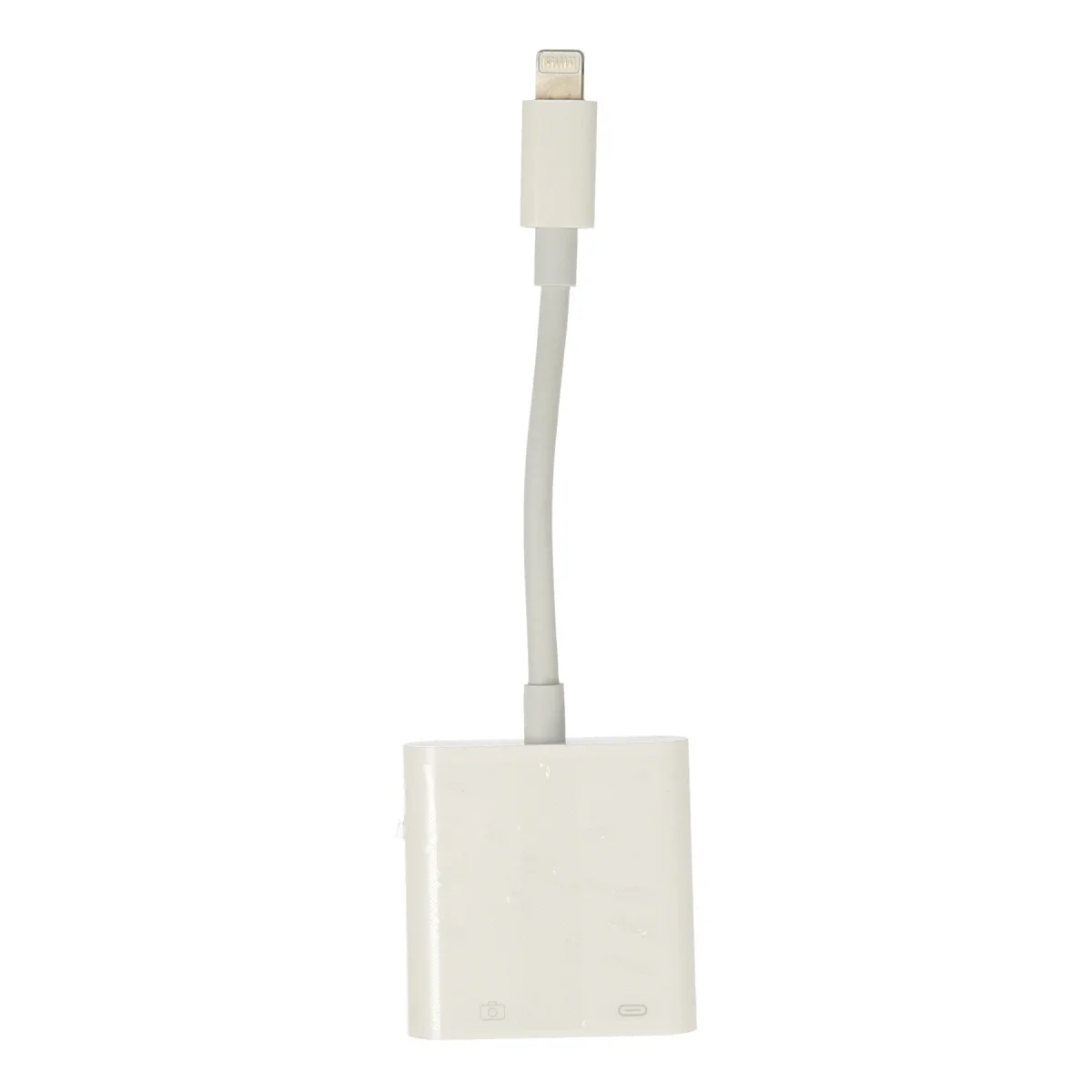 Iphone OTG 2in1 Çoklayıcı ve PD Girişli Beyaz USB Adaptörü