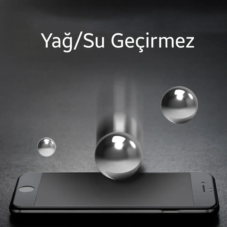 iPhone SE3 SE2 iPhone 8-7 3D Full Privacy Kırılmaz Cam Ekran Koruyucu - Gizlilik ve Dayanıklılık