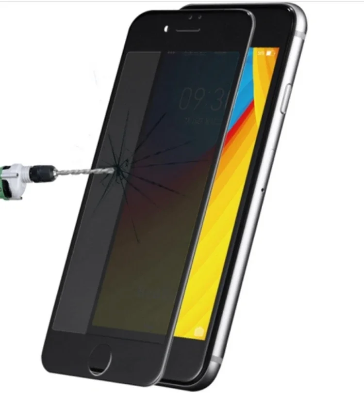 iPhone SE3 SE2 iPhone 8-7 3D Full Privacy Kırılmaz Cam Ekran Koruyucu - Gizlilik ve Dayanıklılık