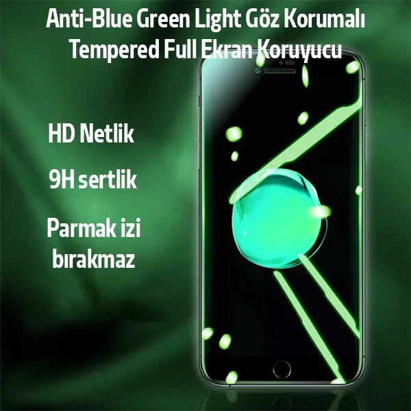 iPhone SE3-SE2 İPhone 8-7 Anti -Blue Green Light Göz Korumalı Tempered Full Ekran Koruyucu-1852 iPhone SE3-SE2 İPhone 8-7 Anti -Blue Green Light Göz Korumalı Tempered Full Ekran Koruyucu-1852