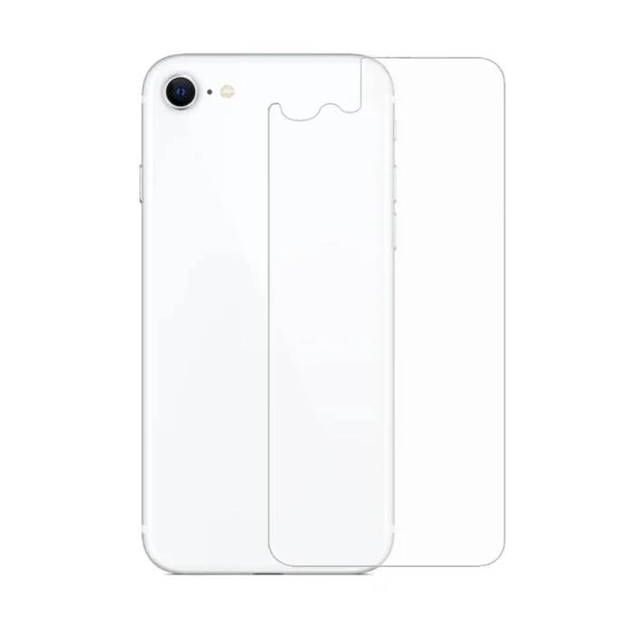 iPhone SE3/SE2/8/7 Arka Cam Koruyucu - Tam Uyumlu Tempered Glass