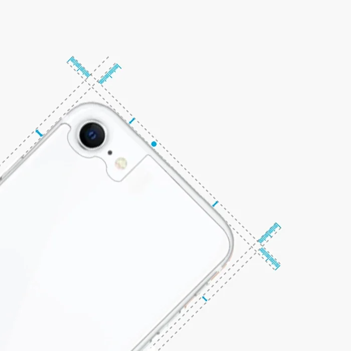 iPhone SE3/SE2/8/7 Arka Cam Koruyucu - Tam Uyumlu Tempered Glass