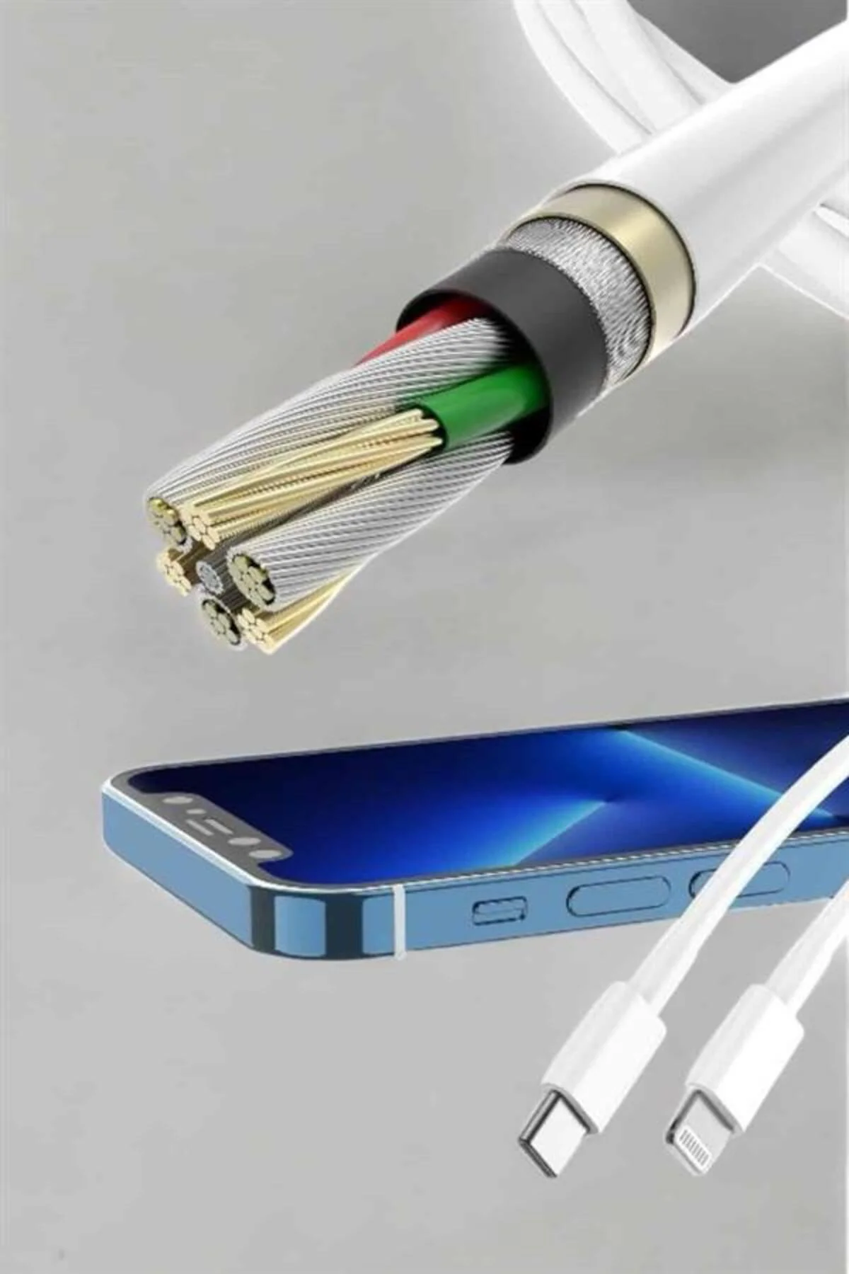 Iphone Tüm Modellerle Uyumlu Hızlı Şarj Kablosu İos 30W