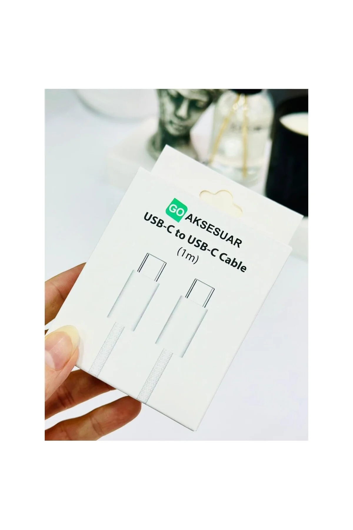 Iphone USB-C To USB-C 20w 1 Metre Hızlı Şarj Kopmaz Örgü Kablo Iphone 15-15promax-16-