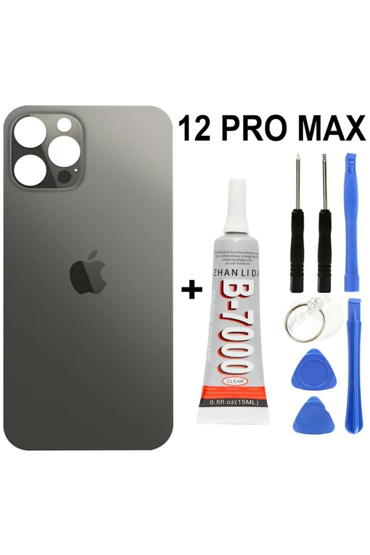 iPhone Uyumlu 12 Pro Max Arka Batarya Pil Kapağı +yapıştırıcı +ta