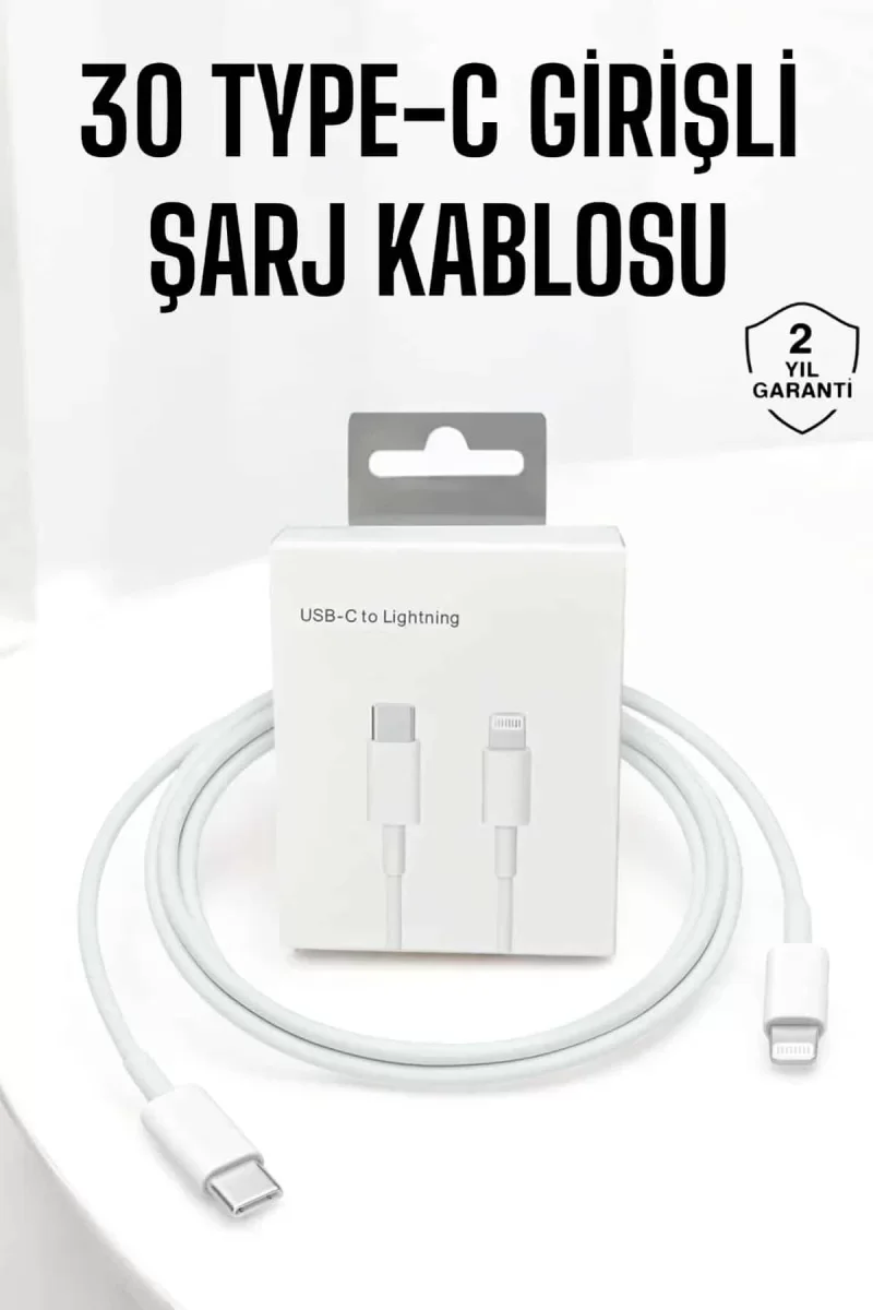 Iphone Uyumlu İOS Uyumlu Lightning Hızlı Şarj Tye C Lightning Şar