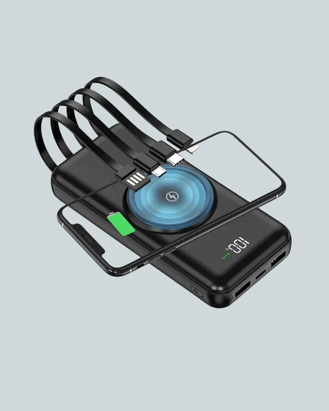 iPhone ve Android Uyumlu 10000mAh Powerbank – Hem Kablolu Hem Kablosuz Fiyatı, Yorumları ve Özellikleri