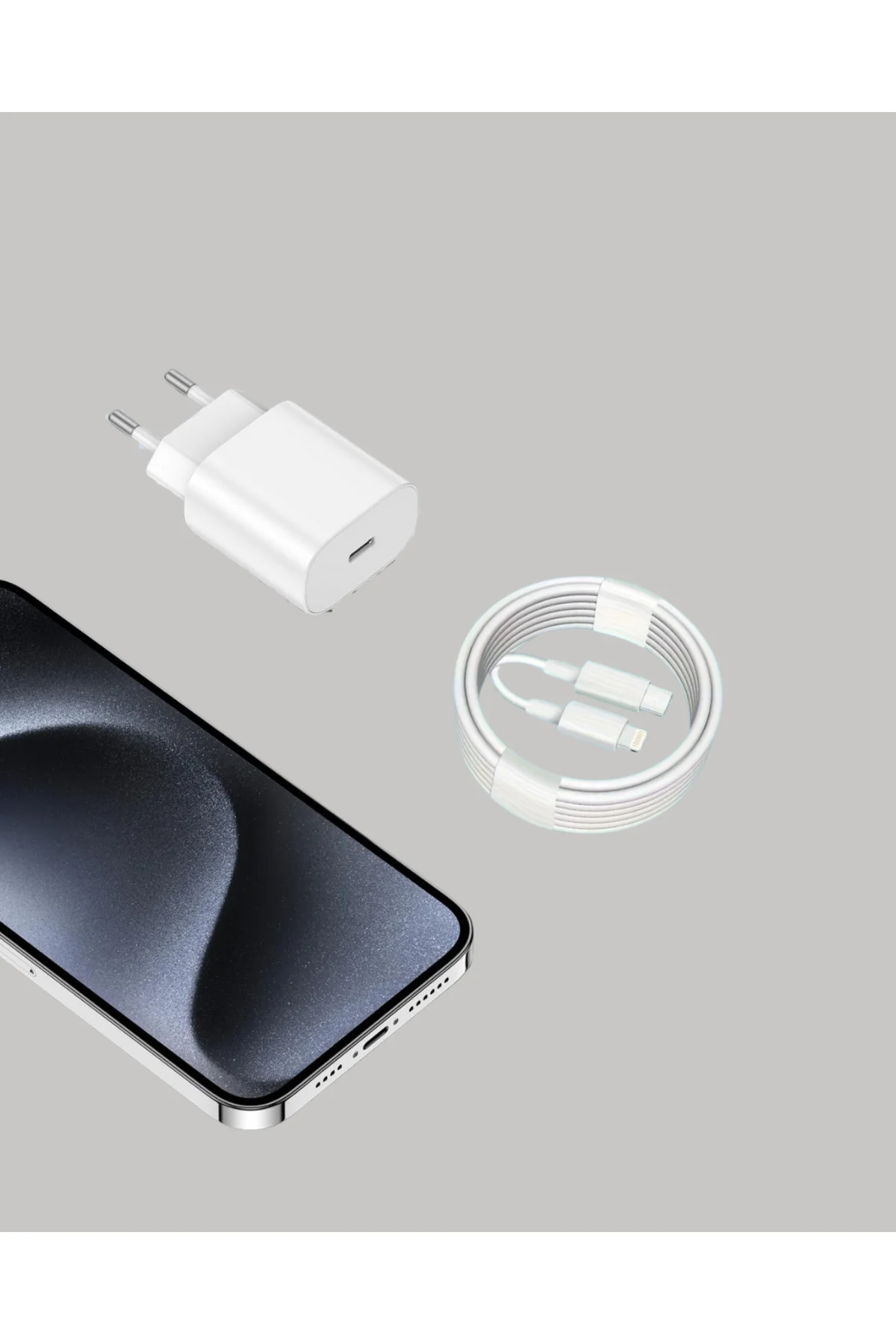 iPhone ve iPad Uyumlu 20W Güvenli USB-C Hızlı Şarj Adaptörü - Lis